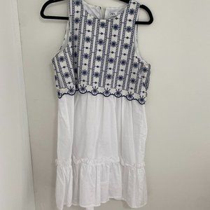 Zara Blue and White Flower Dress